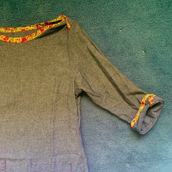Vintage tunic with floral detailing - Picture 1 of 3